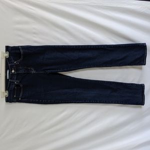 Levi's 314 Dark Wash Shaping Straight Jeans, Size 28